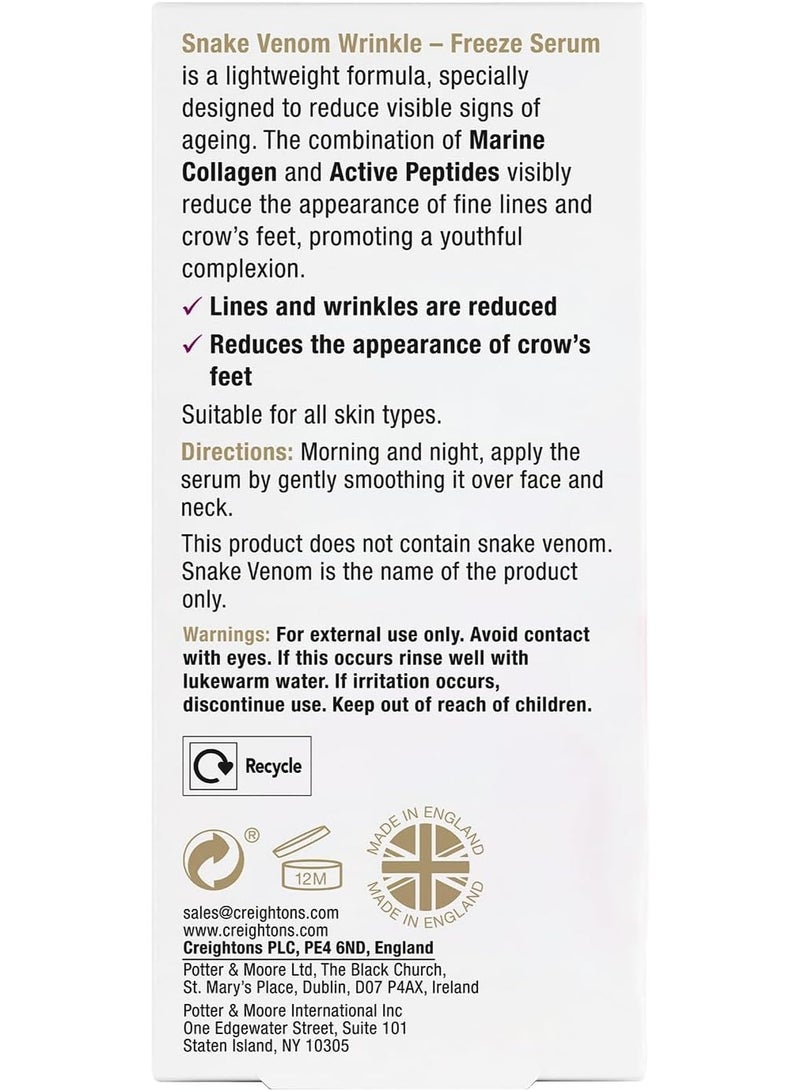 Balance Active Formula Snake Venom Anti Ageing Wrinkle Freeze Serum 30ml - Image 2
